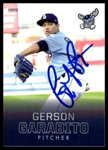 Tarjeta firmada Choice Gerson Garabito Auto Wilmington Blue Rocks #13 2018 certificado de autenticidad - Imagen 1 de 2