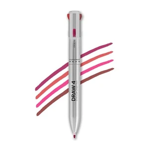 RENEE Draw 4-4-in-1 Lip Liner, Four Shades Pinks, Brown, Nude & Red in One Pen - Picture 1 of 2