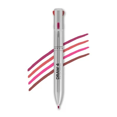 RENEE Draw 4-4-in-1 Lip Liner, Four Shades Pinks, Brown, Nude & Red in One Pen - Image 1 of 2