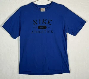 Camiseta de Colección Nike Athletics Plantilla - Para Hombre Mediana - Hecha en EE. UU. - Azul - Imagen 1 de 10