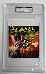 Slash Signed Made In Stoke CD Cover Slabbed PSA 83916312 - Picture 1 of 2