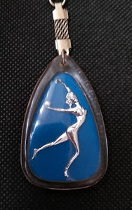 Gymnastics Keychain Emblem XXII Olympic Games Moscow 80 FIG Sport Vtg USSR 1980 - Picture 1 of 7