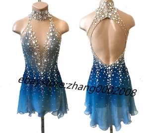 Ice Figure Skating Dress /Rhythmic Gymnastics Costume/Twirling Tap Dance Leotard - Picture 1 of 7