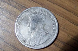 1918 Kanada Canadian Sterling Silber Viertel 25 Cent Münze - Bild 1 von 4