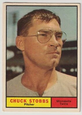 1961 Topps Chuck Stobbs Card #431 Minnesota Twins - Image 1 of 2