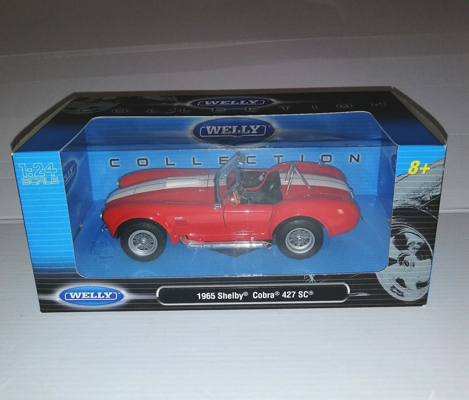 SHELBY COBRA 427 SC 1965 WELLY SCALA 1/24 - Immagine 1 di 1