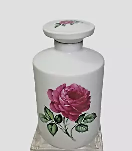 GERMAN VANITY BOTTLE Pink Rose Royal Porzellan Bavaria KPM W. Germany Vintage - Picture 1 of 7
