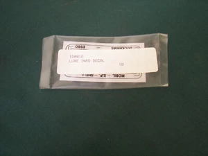 Jaguar Engine Sticker Decal Lube Info - Picture 1 of 1