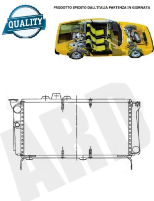 RADIATORE ACQUA RAFFREDDAMENTO PER Talbot Matra Bagheera X (Bj. 1974-1980) Coupé - Immagine 1 di 2