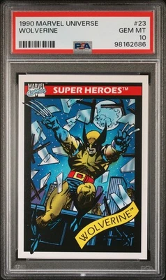 1990 Marvel Universe WOLVERINE #23 PSA 10 GEM MINT - Image 1 of 2