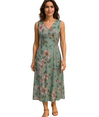 Silk Diva 100% Silk Sheer Maxi Pleated Dress Size L NWT RRP$250 - image 1 of 4