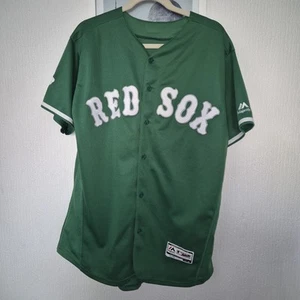 Boston Red Sox St Patrick’s Day grün Trikot Majestic Large Shirt - Bild 1 von 6