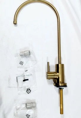 Grifo de filtro/bebidas de cocina Kraus Purita de un solo mango en latón BR (FF-100BB) Foto 1 de 4