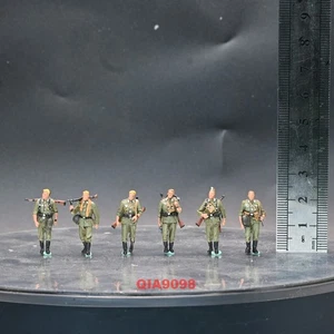 New 1/72 Scale WWII German 6PCS Marching Figures Set Model for Scene Displaying - Picture 1 of 5