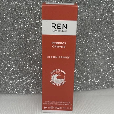 REN Clean Skincare Perfect Canvas Clean Primer 1.02oz Full Size New In Box - Image 1 of 4