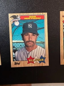 1987 TOPPS MLB BASEBALL ALL STAR CARD NEW YORK YANKEES DON MATTINGLY #606 - Picture 1 of 1