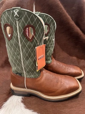 Twisted X Men's 12" Steel Toe Western Work Boot, Square Toe, Size 10D - Image 1 of 4