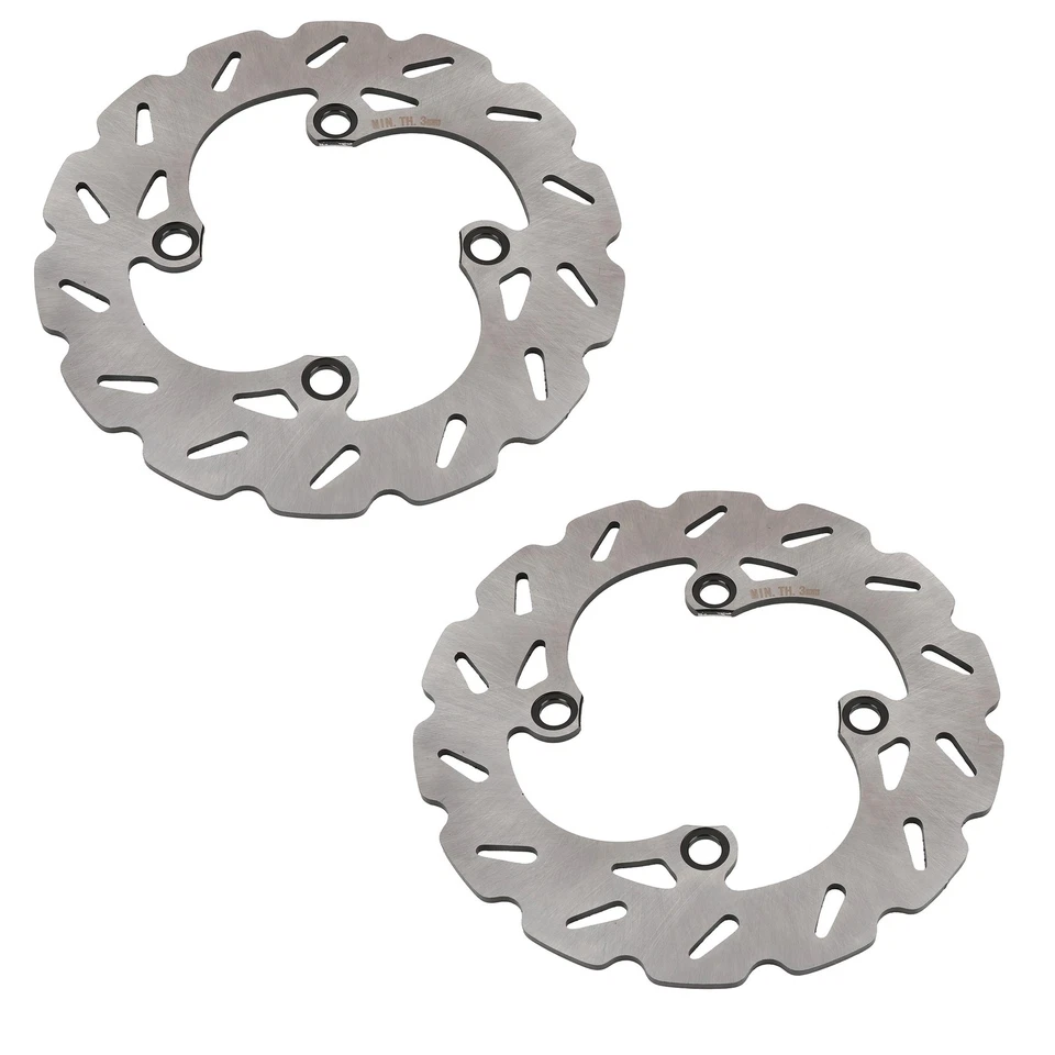 Front AND Rear Disc Brake Rotors Wave Pattern for Suzuki RM65 2003 2004 2005 - Image 1 of 1