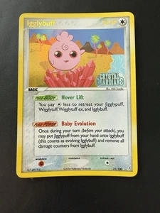 Pokemon TCG EX Crystal Guardians Igglybuff Stamped Reverse Holo 21/100 NEAR MINT - Picture 1 of 20