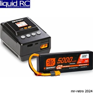 Spektrum XBCB1 Smart 2S G2 LiPo Battery & S155 Charger Bundle - Picture 1 of 2