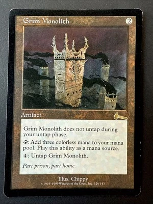Grim Monolith 126/143 Urza's Legacy VINTAGE Magic the Gathering 1999 - Image 1 of 4