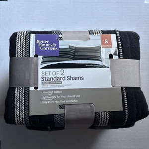 Better Homes & Gardens 100% Cotton Standard Set Of 2 Pillow Shams - Picture 1 of 2