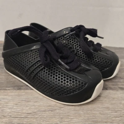 Mini Melissa Niñas Love System Zapatos con Cordones Negros Talla 7 Niño Pequeño Foto 1 de 4