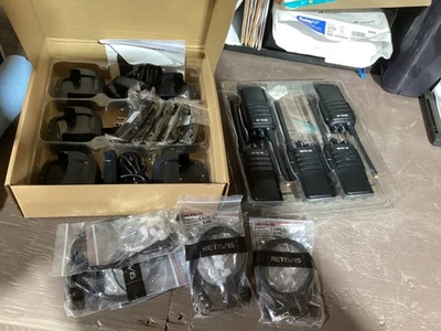 New Retevis Two Way Walkie Talkie Radio Case of 5 Model RT21 3.7v - Image 1 of 2