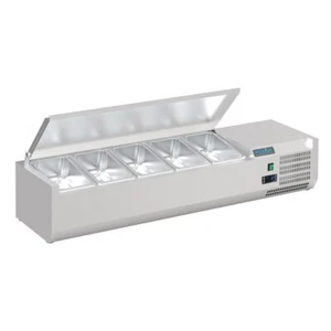 Polar G-Series Countertop Prep Fridge with Lid 5x 1/4GN - Countertop Prep Fri... - Picture 1 of 3