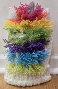 Andes Gifts Acrylic Alpaca Hat Chunky Knit Beanie Unicorn Ugly Sweater Warm New - Picture 1 of 6