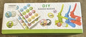 Button Maker Machine 75mm 3 inch DIY Pin Button Maker Press Machine Kit Badge .. - Picture 1 of 4