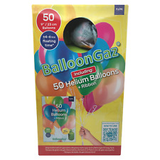 Balloon Hellium Gas Set Time Kit 50 Ballongas 50 Ballons inkl. Befestigungsband