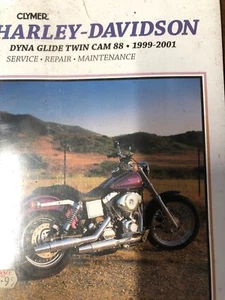 HARLEY-DAVIDSON WORKSHOP MANUAL REPAIR SERVICE BY CLYMER USA ALL DYNAS 99-01 - Picture 1 of 9