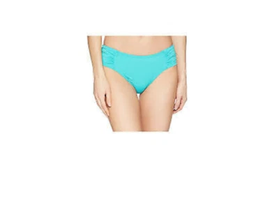 Tommy Bahama Pearl High-Waist Side-Shirred Bikini Bottoms Ming Jade Size M - Image 1 of 2