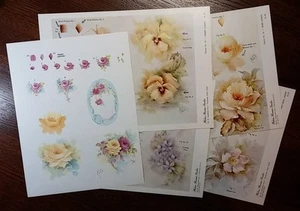 Step-by-Step variety pack of 5 Helen Humes patterns - her favorite flowers - Picture 1 of 6