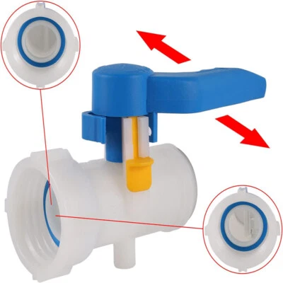 60mm Wasserhahn Absperrhahn IBC Adapter Klappenhahn Tank Container Auslaufhahn - Bild 1 von 4