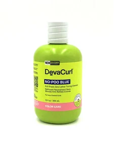 DevaCurl No-Poo Blue Anti-Brass Zero Lather Toning Cleanser/Color-Treated 12 oz - Picture 1 of 1