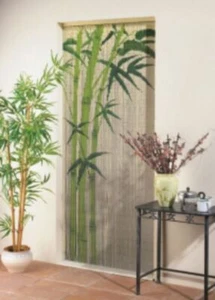 Bambusvorhang Türvorhang Bambus Perlenvorhang Fadenvorhang Fliegenvorhang Bamboo - Bild 1 von 8