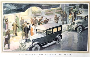 70 Willys Knight Six Overland Car Vtg 1927 Ad Magazine Print Auto Toledo Ohio - Picture 1 of 8