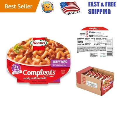 Mac y queso carnoso apto para microondas - 7 bandejas de rico sabor, listas en solo 60 segundos Foto 1 de 4