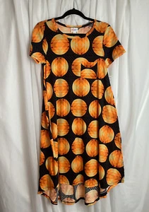 Lularoe Carly Dress XSmall Aztec Southwest Black Yellow Orange Print New - Picture 1 of 3