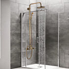 Antique Brass Shower Fixture Set 8 " Rain Cross Handle Shower Faucet System
