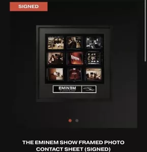 20th Anniversary The Eminem Show Framed Photo Contact Sheet SIGNED LE150 In Hand - Bild 1 von 2