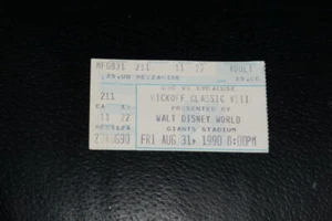 1990 USC VS OHIO STATE KICK OFF CLASSIC FOOTBALL TICKET STUB  - Picture 1 of 2