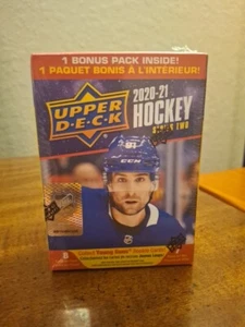 2020-21 Upper Deck HOCKEY Series 2  Blaster Box Young Guns RC -7 packs +1 bonus - Picture 1 of 4