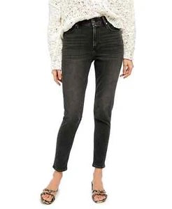 Free People Women's Montana High Rise Skinny Jeans Black - Picture 1 of 2