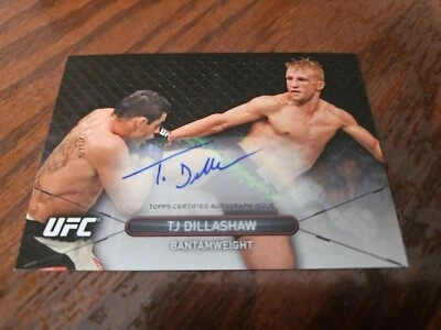 2016 Topps UFC High Impact Online Exclusive Autograph Card TJ Dillashaw Auto - Image 1 of 3