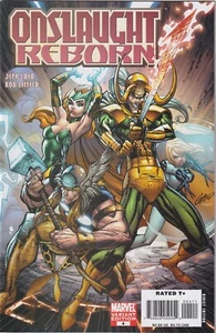 Onslaught Reborn #4 (2007) - variante J Scott Cambell - casi nuevo - Imagen 1 de 2