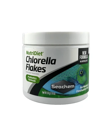 Sachem Laboratories Chlorella Fish Flakes - 50g (1.8 oz), New/EXP 06/21/2027 - Image 1 of 4