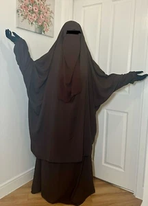 Jilbab abaya muslim dress with the best quality! Comes With the niqab! 8 Colour - Picture 1 of 14